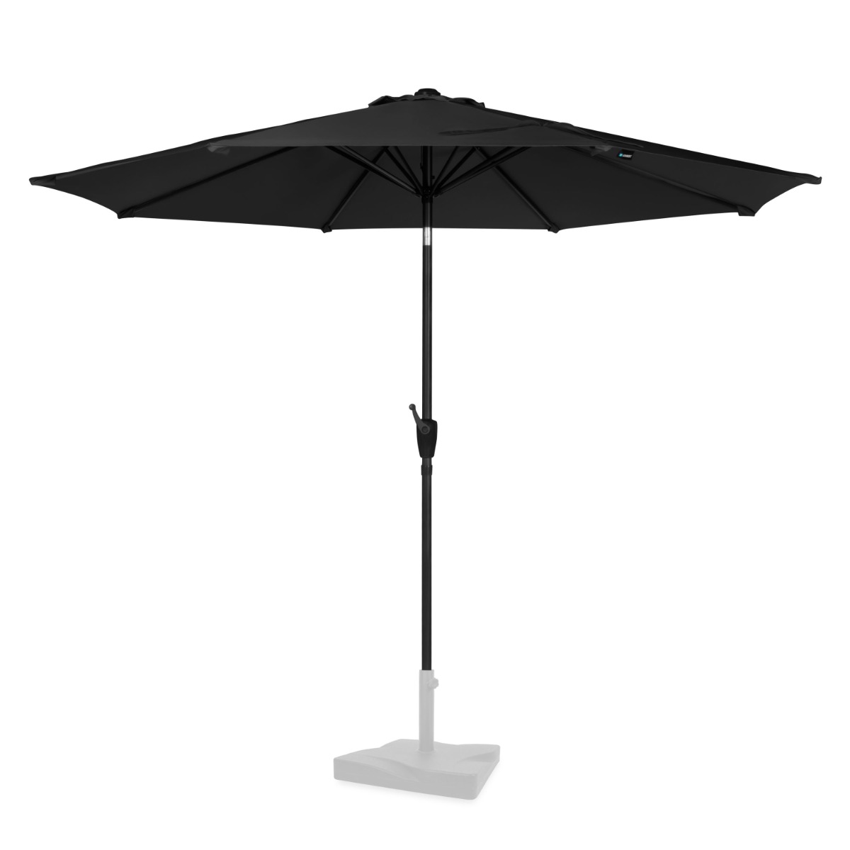 Photos - Umbrella Vonroc Parasol Recanati 300cm - Tiltable | Anthracite/Black 