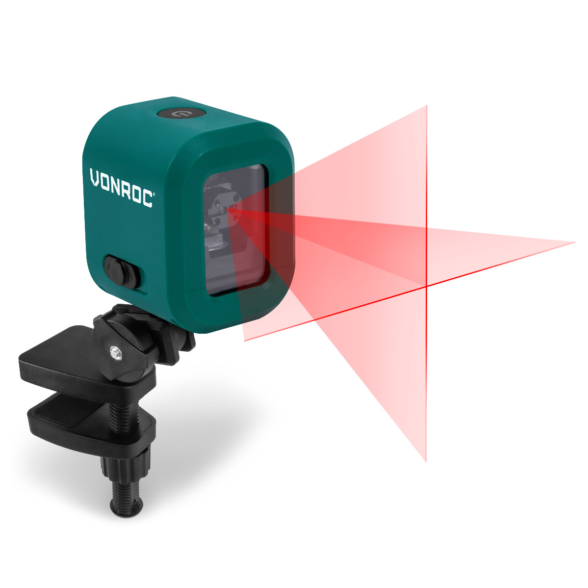 Photos - Laser Measuring Tool Vonroc Rechargeable cross line laser 4V Red | Self leveling - 10 meter range 